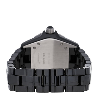 Chanel Stainless Steel Ceramic 33mm J12 Quartz Watch Black 3 of 5