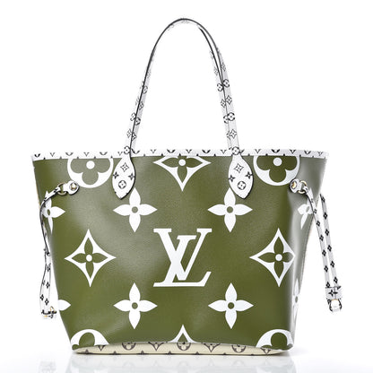 Louis Vuitton Monogram Giant Neverfull MM Kaki 3 of 10