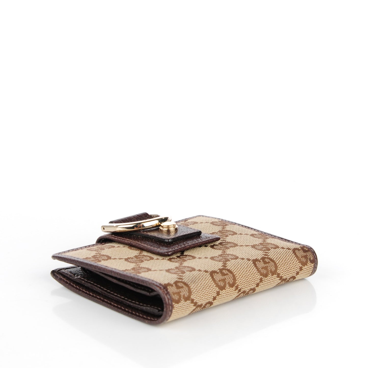 Monogram Abbey Compact Wallet Dark Brown