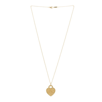 Tiffany 18K Yellow Gold Mom Heart Tag Pendant Necklace 2 of 4