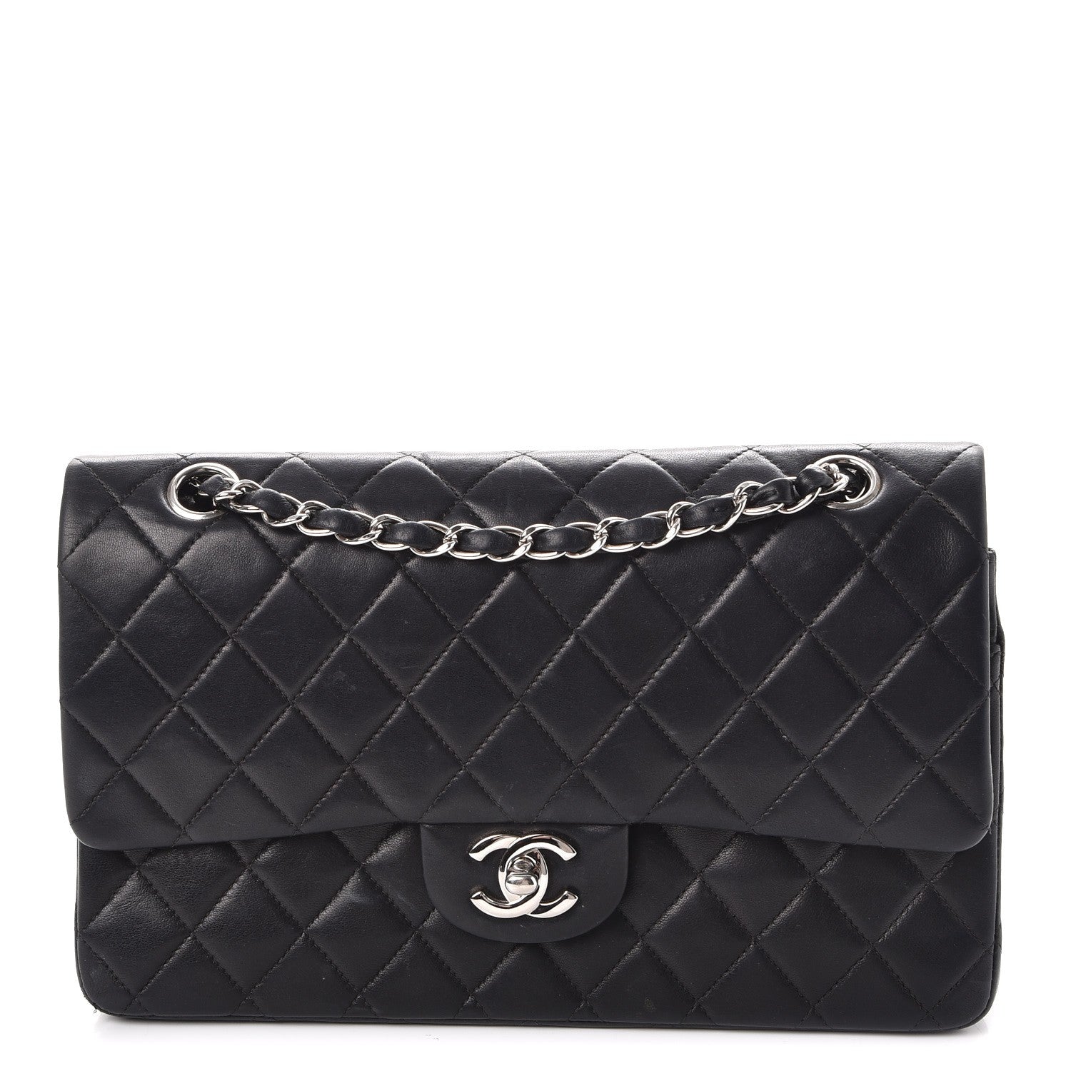 Chanel Lambskin Quilted Small Double Flap Black 1 of 14