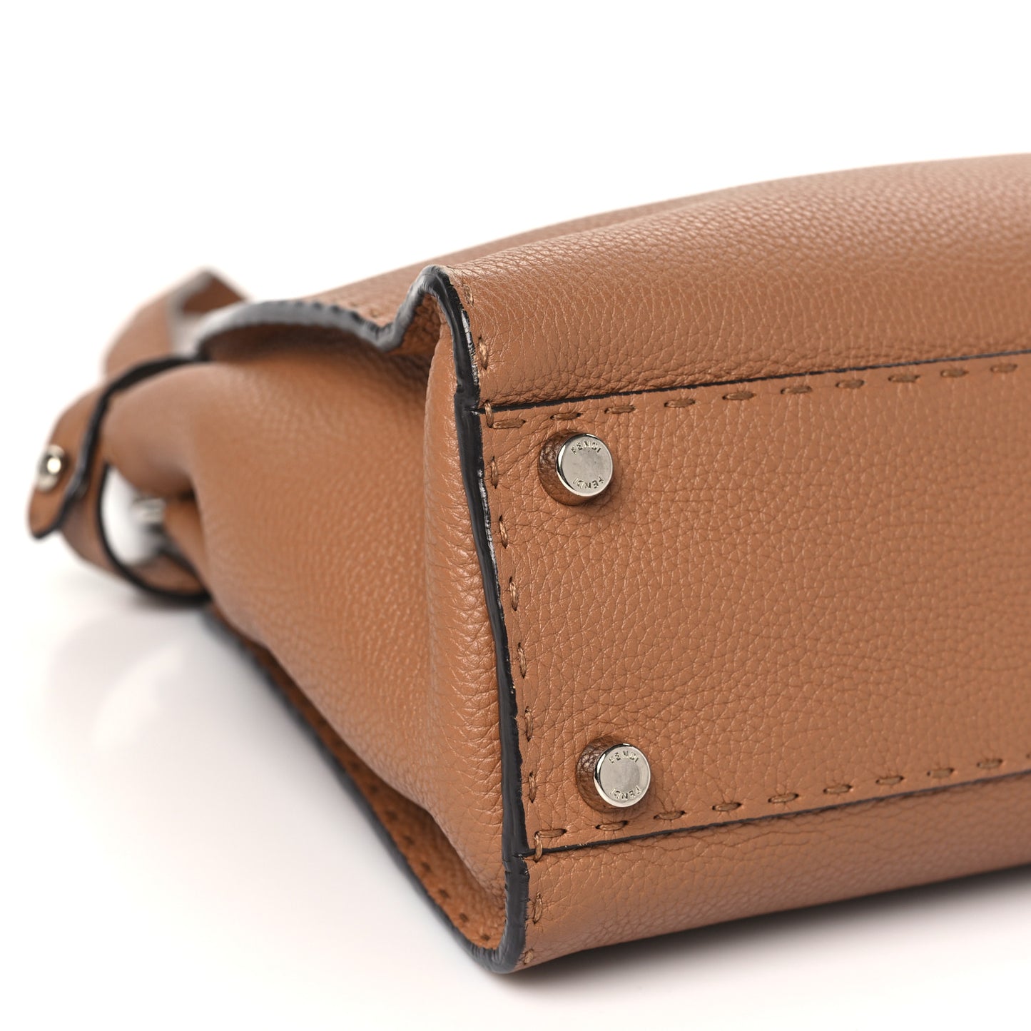 Cuoio Romano Selleria Bi-Color Medium Peekaboo Iconic Satchel Mou Deserto