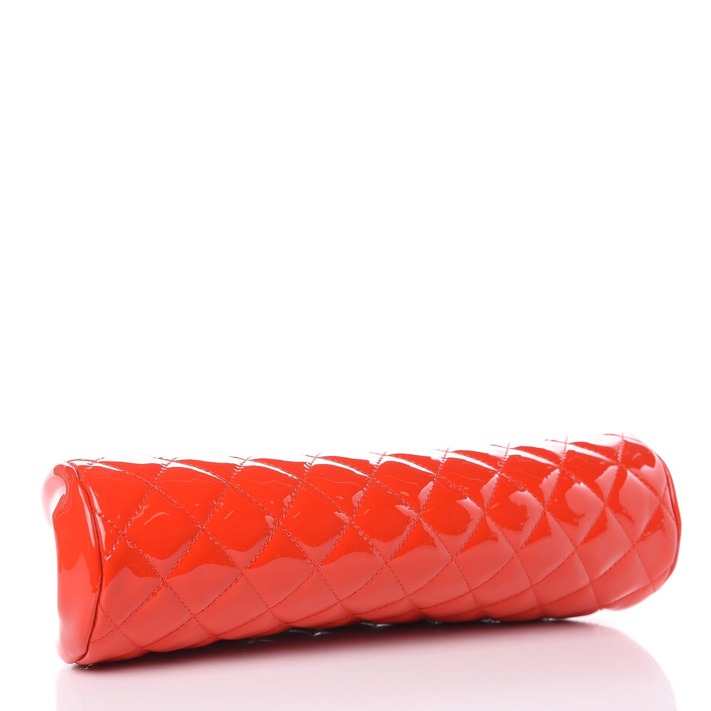 Patent Quilted Timeless Clutch Red