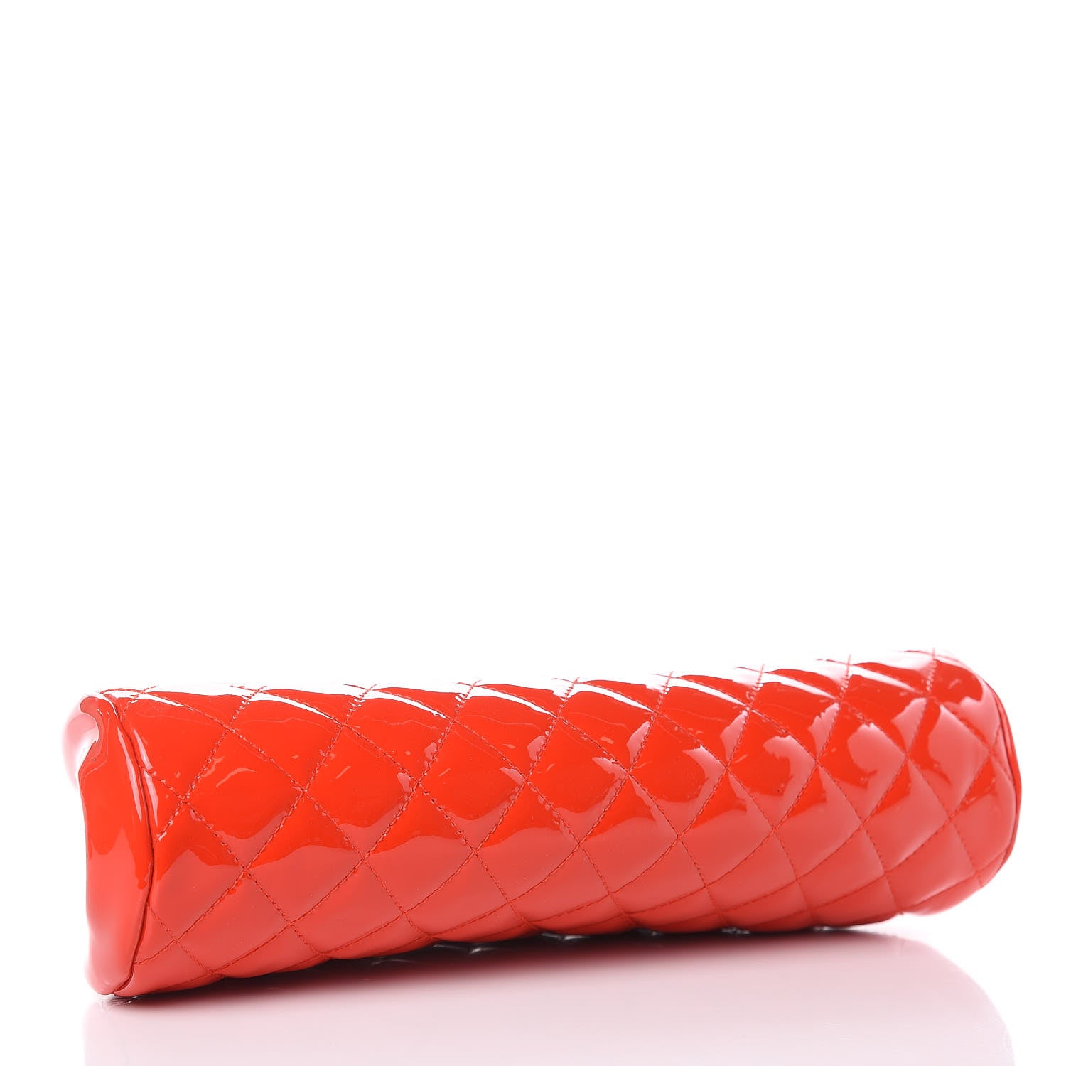 Chanel Patent Quilted Timeless Clutch Red 4 of 11