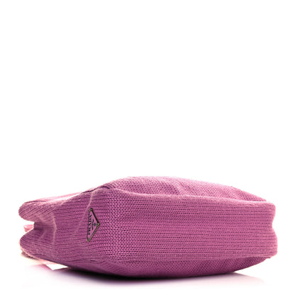 Prada Tessuto Wool Tote Pink 4 of 14