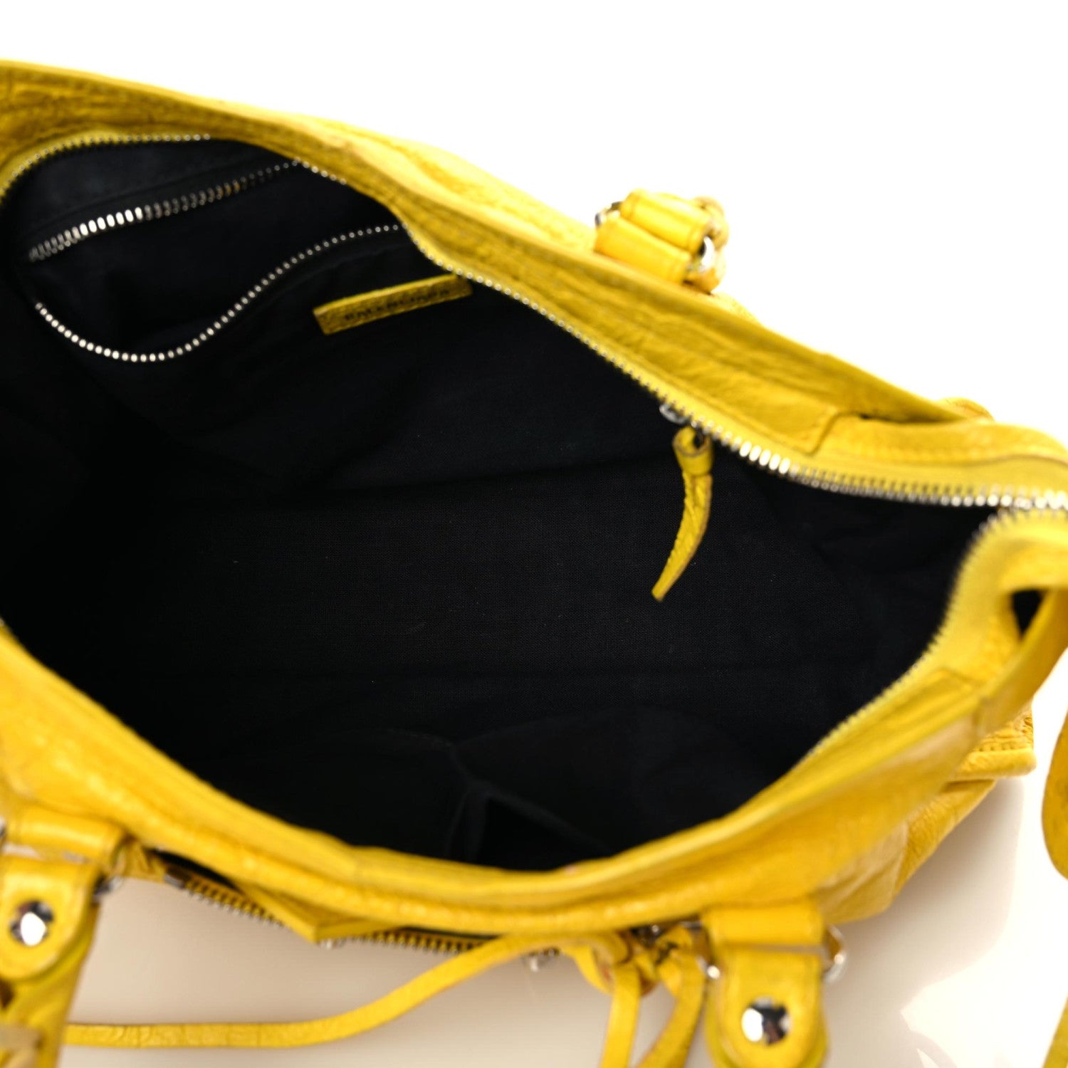 Balenciaga Agneau Classic Silver Hardware City S Jaune Soleil 5 of 31