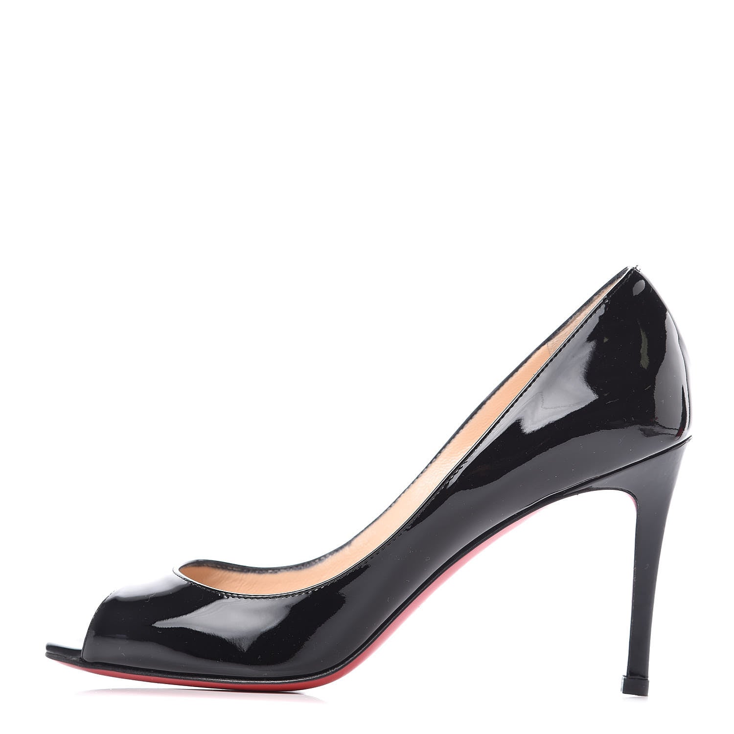 Christian Louboutin Patent You You 85 Pumps 37.5 Black 1 of 9