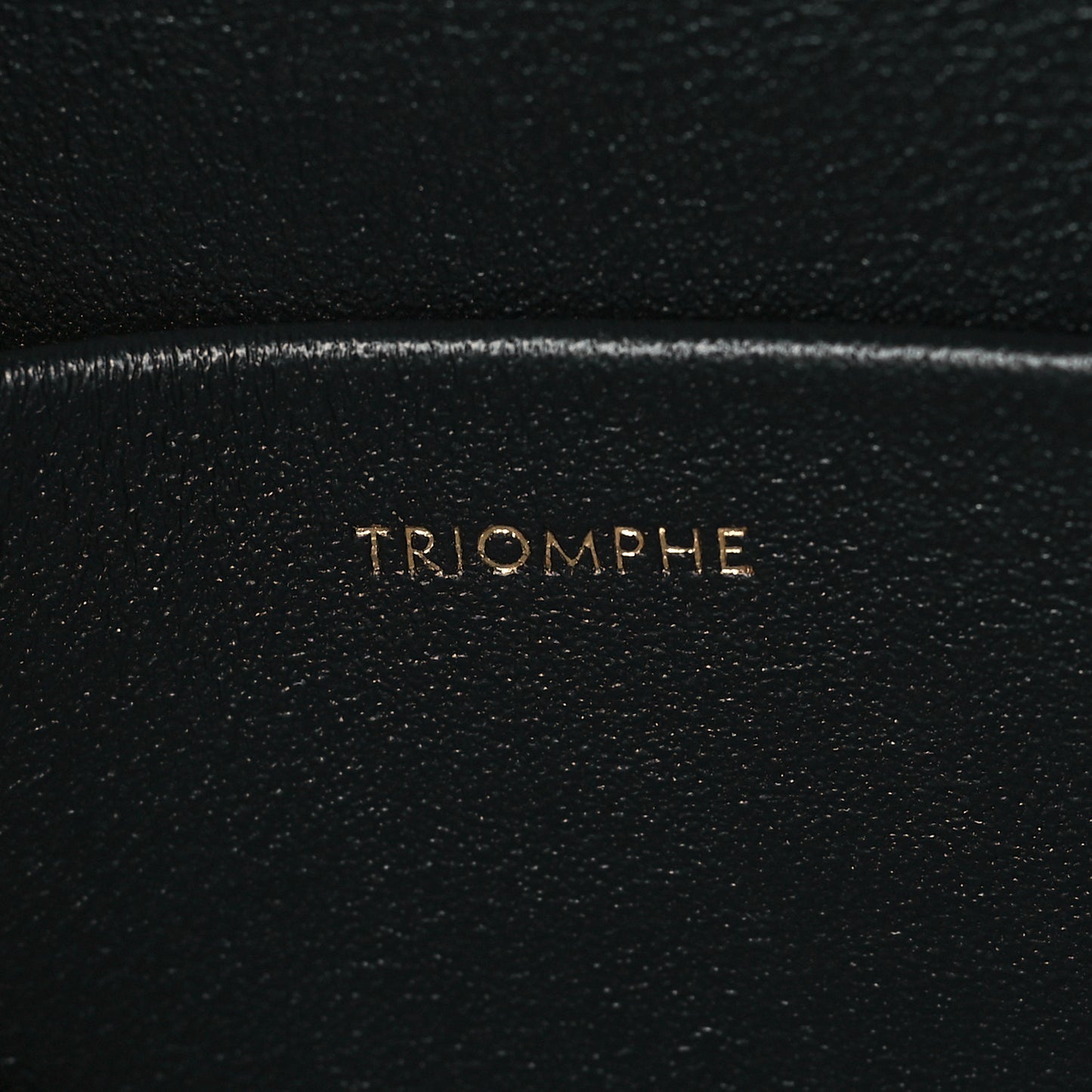Shiny Calfskin Triomphe Chain Shoulder Bag Black