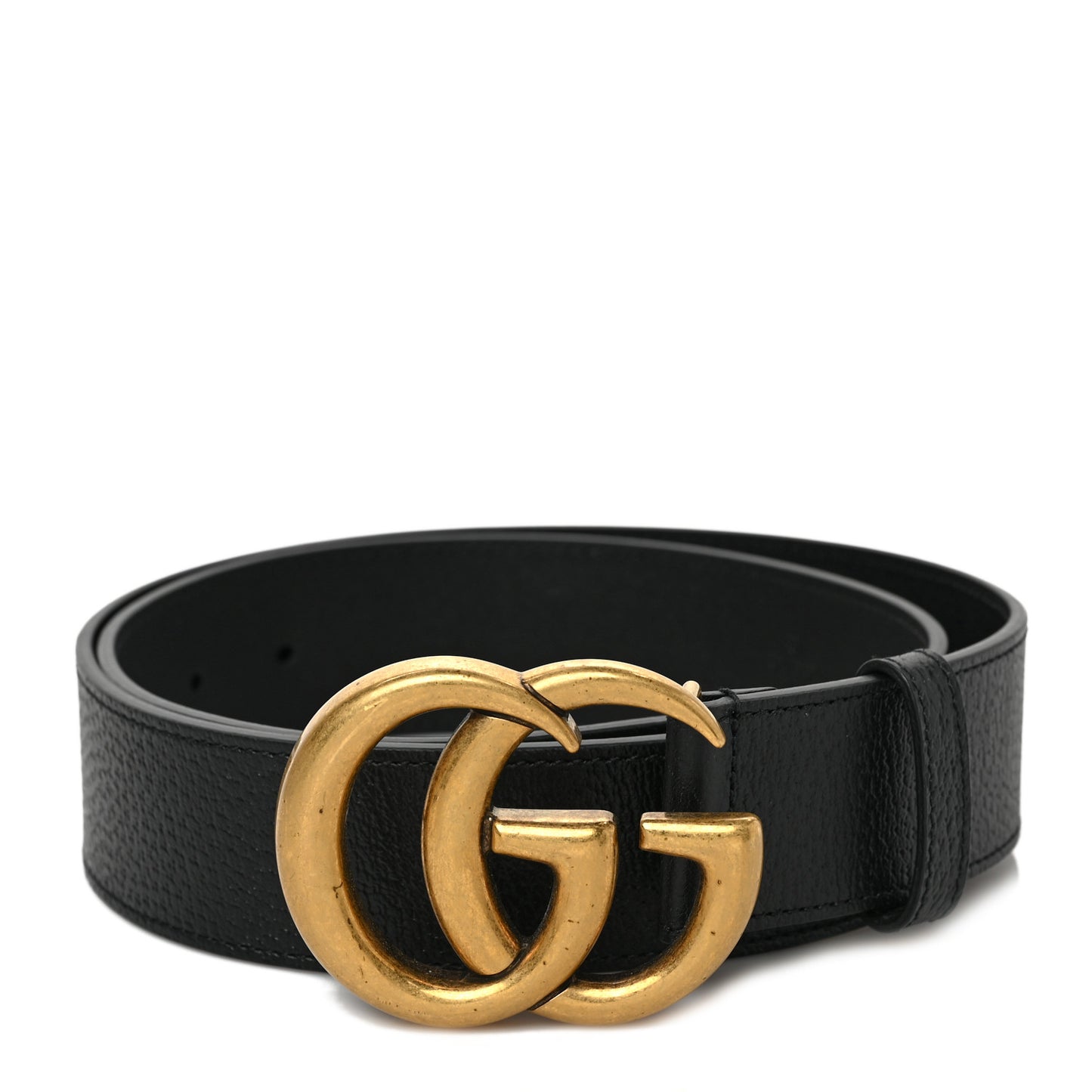 Textured Calfskin Double G 40mm Belt 85 34 Black