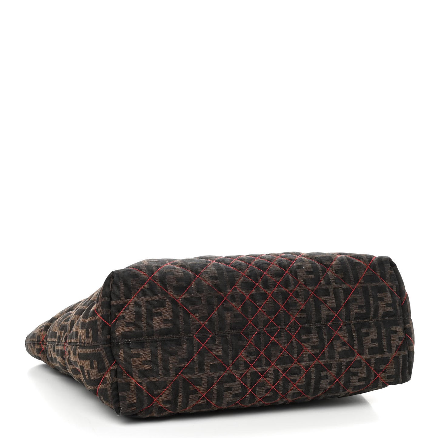 Zucca Quilted Medium Roll Tote Tobacco Red