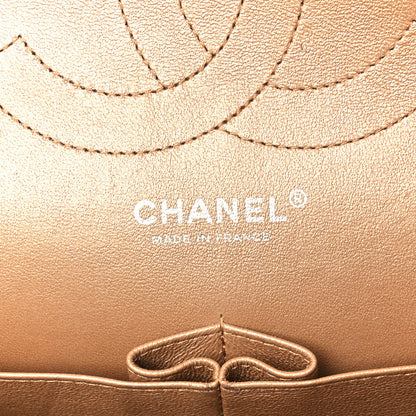 Chanel Metallic Caviar Quilted Jumbo Double Flap Copper 7 of 13