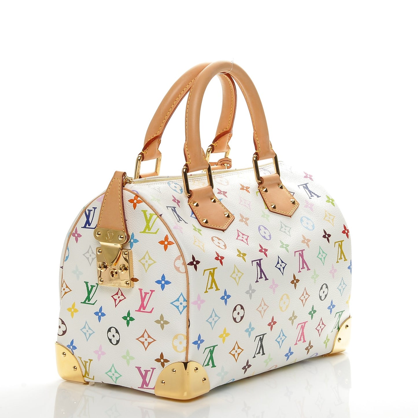 Monogram Multicolor Speedy 30 White