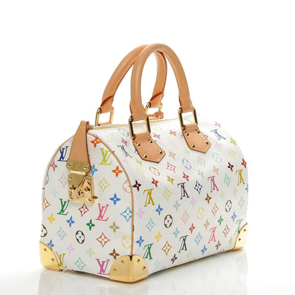 Louis Vuitton Monogram Multicolor Speedy 30 White 3 of 7