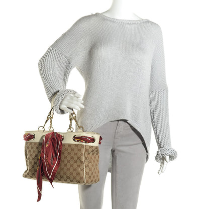 Gucci Monogram Positano Medium Tote Off White 2 of 9