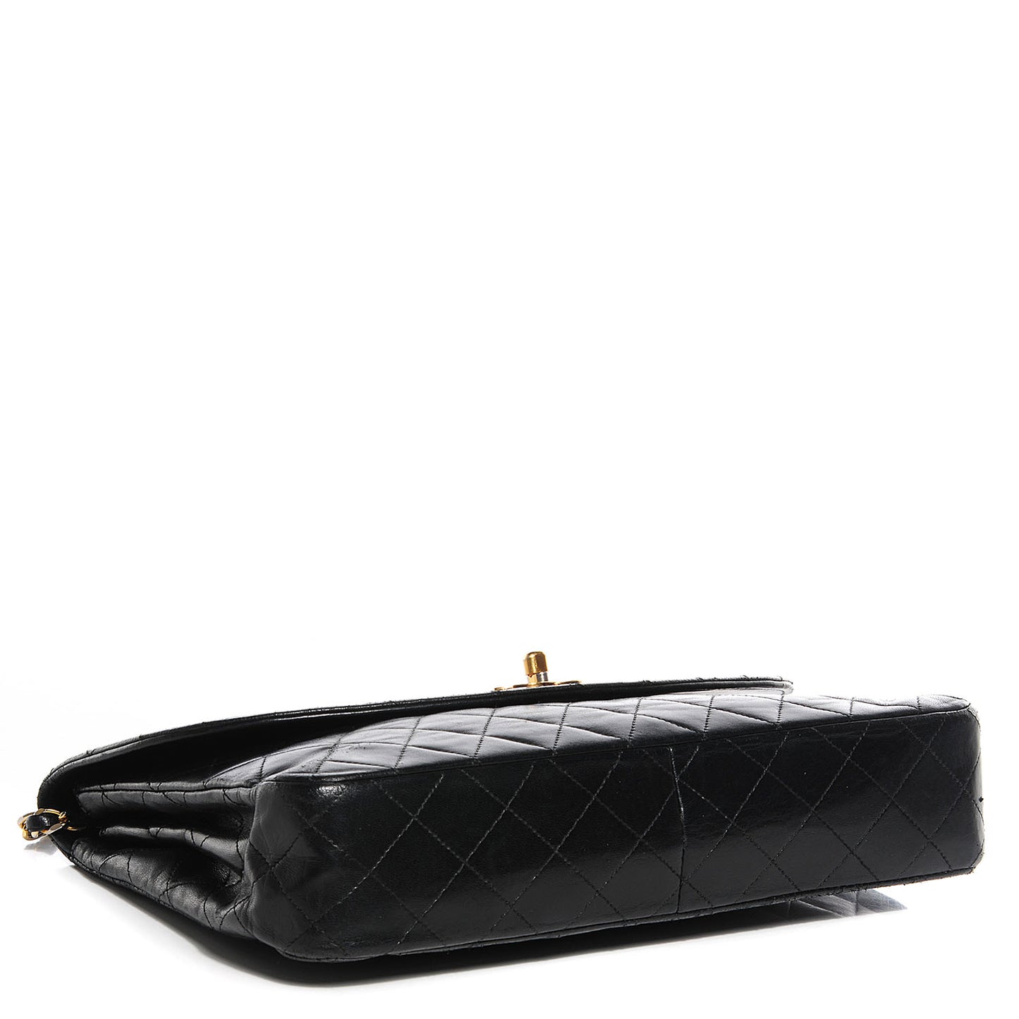 Lambskin Jumbo Single Flap Black