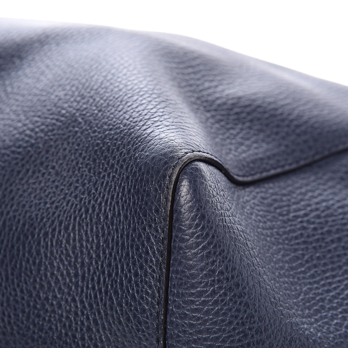Dollar Calfskin Medium Swing Tote Marine Deep Cobalt