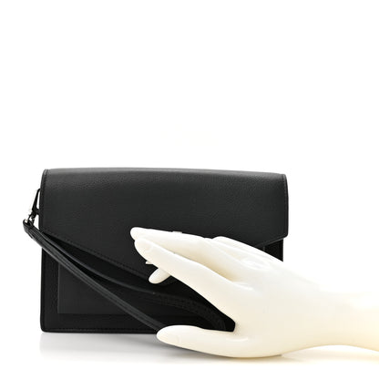 Louis Vuitton Soft Calfskin My Lockme Chain Pochette Black 2 of 9
