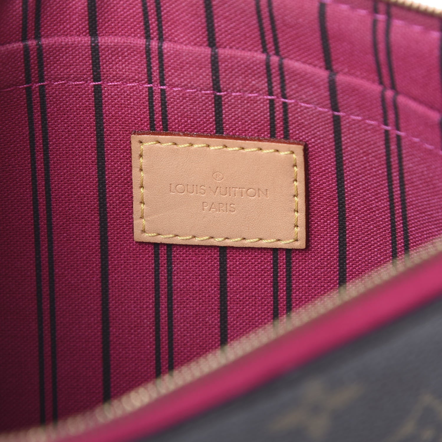 Louis Vuitton Monogram Neverfull MM GM Pochette Pivoine 5 of 10