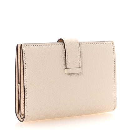 Hermes Chevre Mysore Mini Bearn Wallet Nata 3 of 6