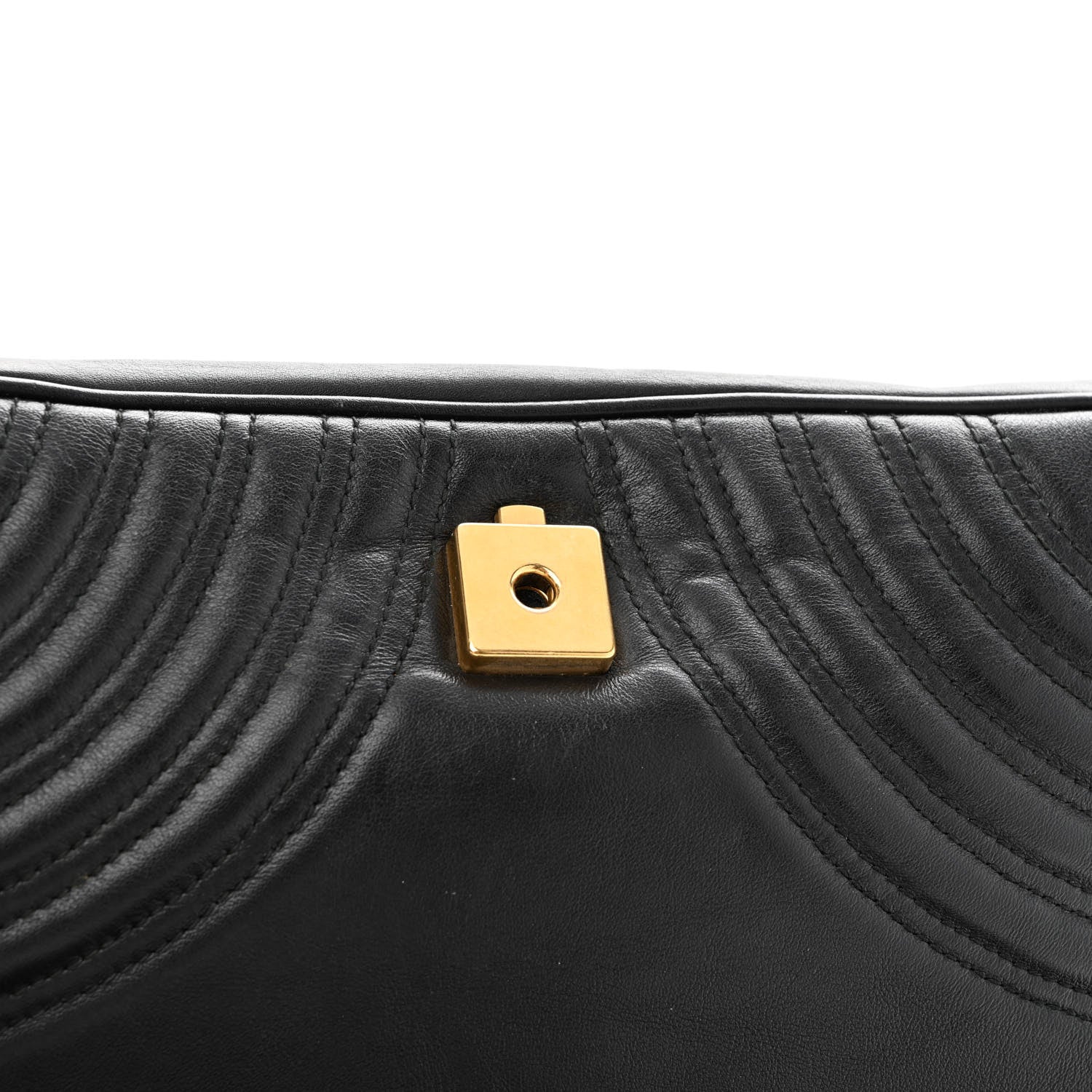 Gucci Calfskin Matelasse Medium GG Marmont Shoulder Bag Black 15 of 18