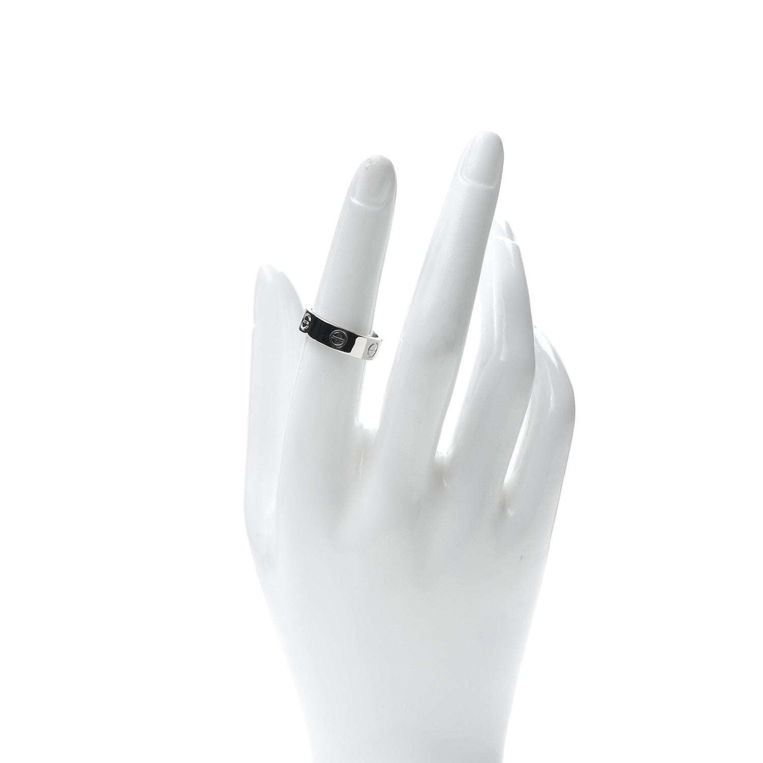 Cartier Platinum 5.5mm LOVE Ring 53 6.25 2 of 5