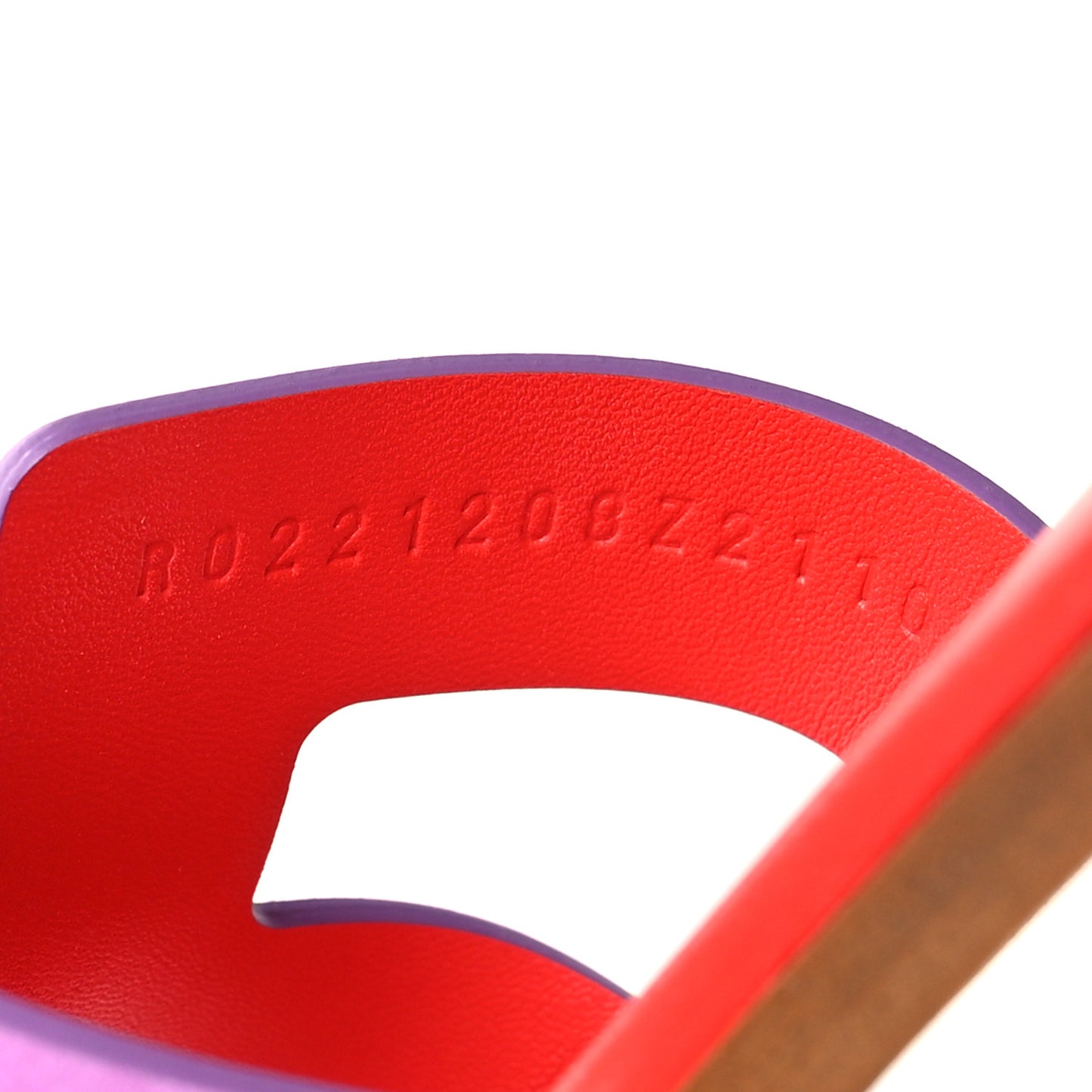 Suede Goatskin Oran Sandals 35.5 Violet Parme