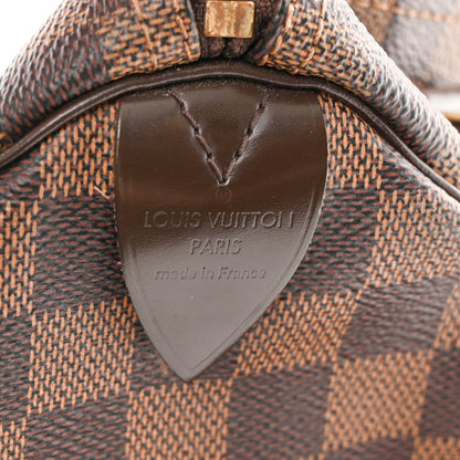 Louis Vuitton Damier Ebene Speedy 30 6 of 9