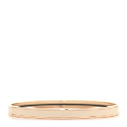 Hermes Enamel Printed Extra Narrow Bracelet 70 Pannacotta 3 of 5