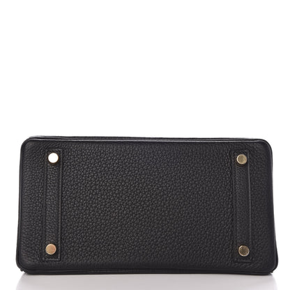 Hermes Togo Birkin 25 Black 6 of 33