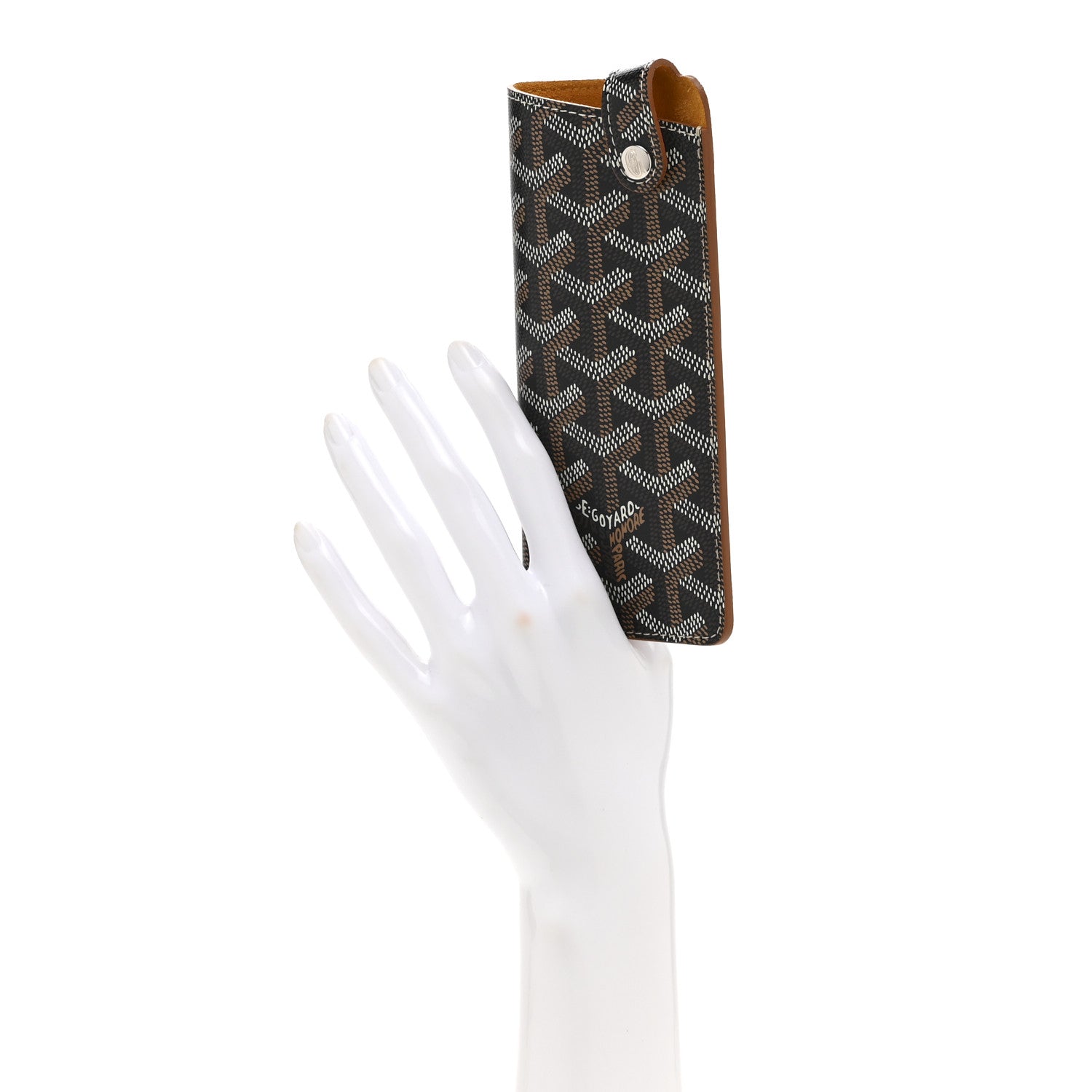 Goyard Goyardine Montmartre Glasses Case Black Gold 2 of 8