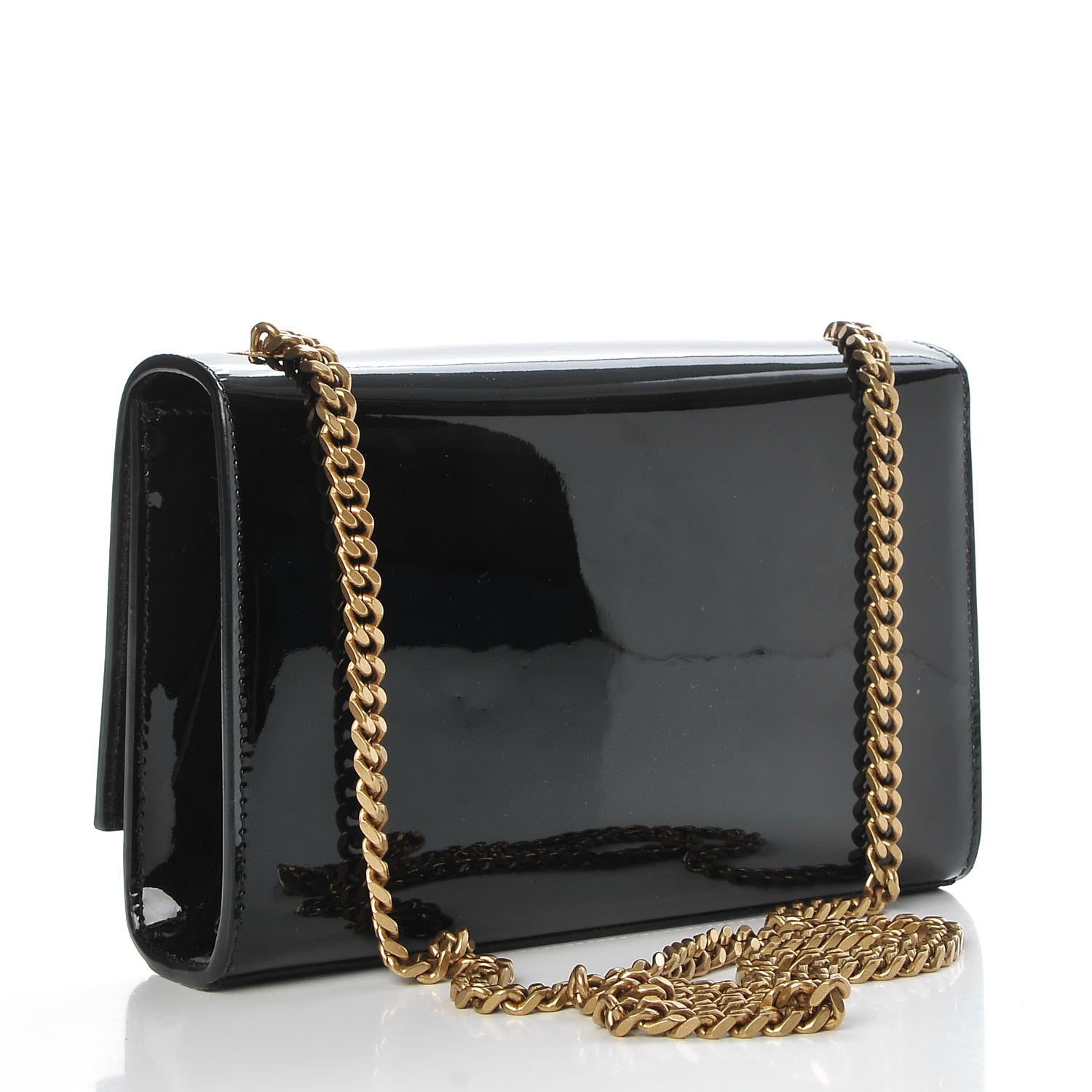 Saint Laurent Patent Small Monogram Kate Satchel Black 3 of 6