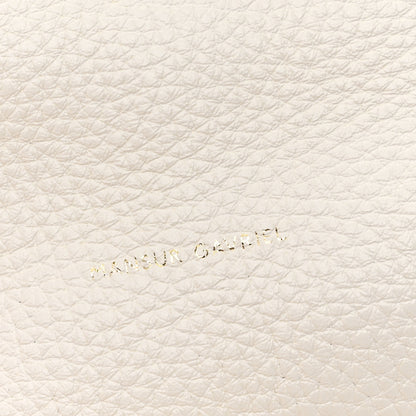 Mansur Gavriel Tumbled Calfskin Backpack Bag White 6 of 10