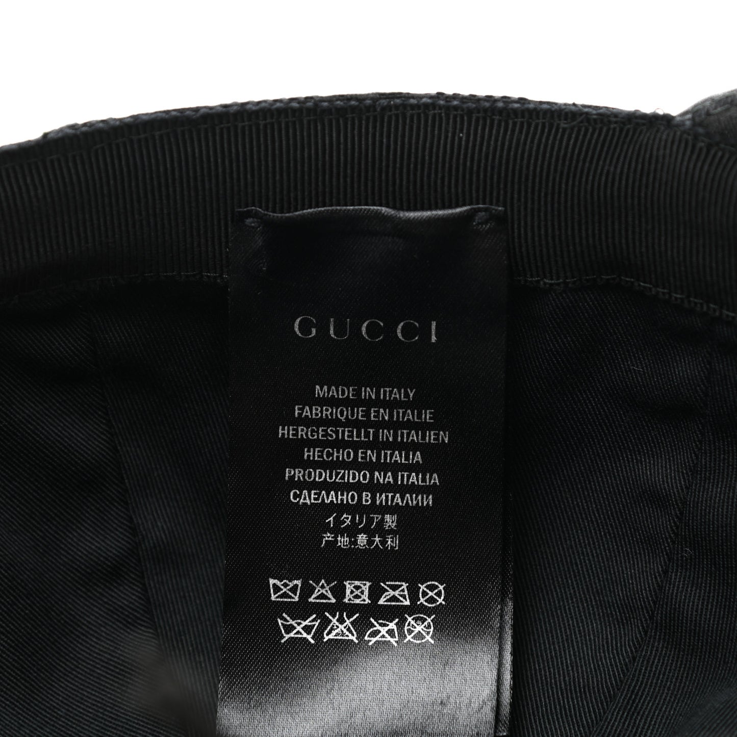 Monogram Web Baseball Hat L Black