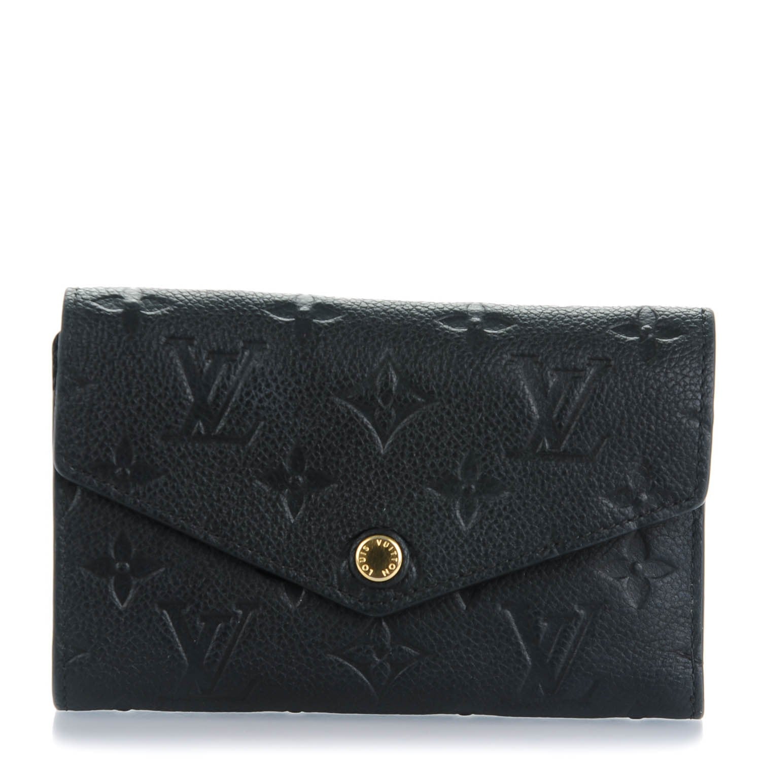Louis Vuitton Empreinte Compact Curieuse Wallet Black 1 of 7