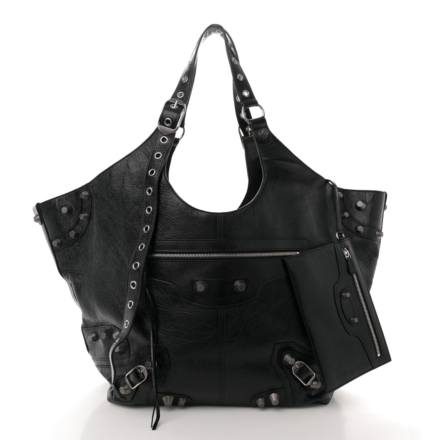 Balenciaga Agneau Arena Large Le Cagole Carry All Bag Black 3 of 13