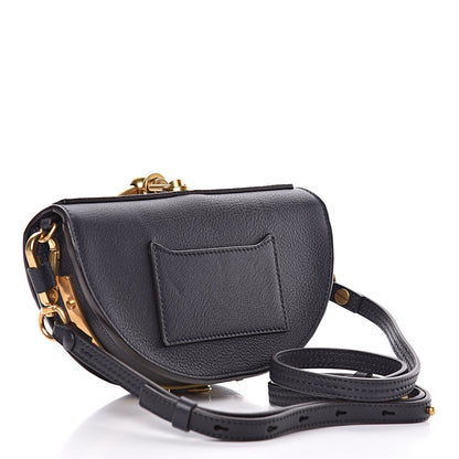 Chloe Suede Calfskin Constellation Studded Small Nile Bracelet Minaudiere Bag Full Blue 3 of 10