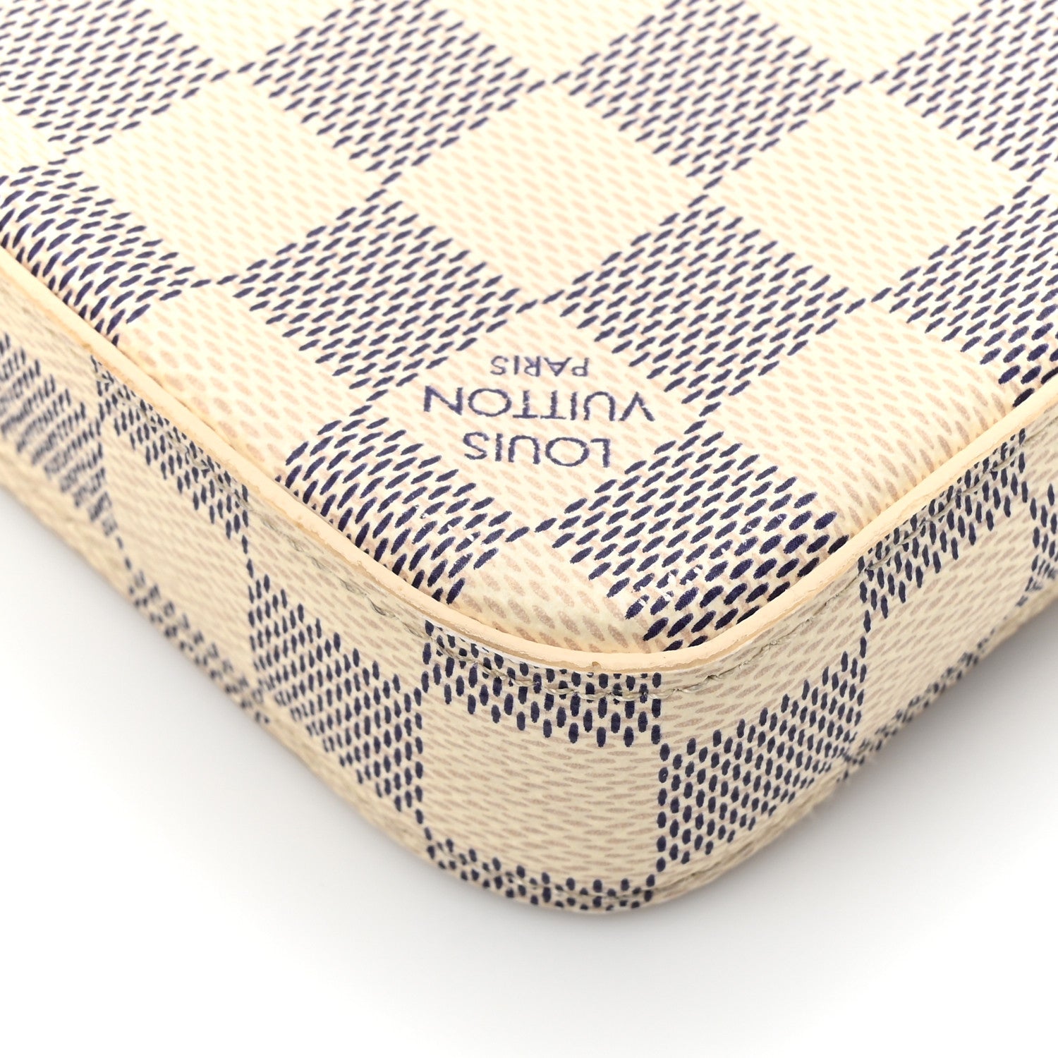 Louis Vuitton Damier Azur Pochette Felicie Chain Wallet Rose Ballerine 12 of 13