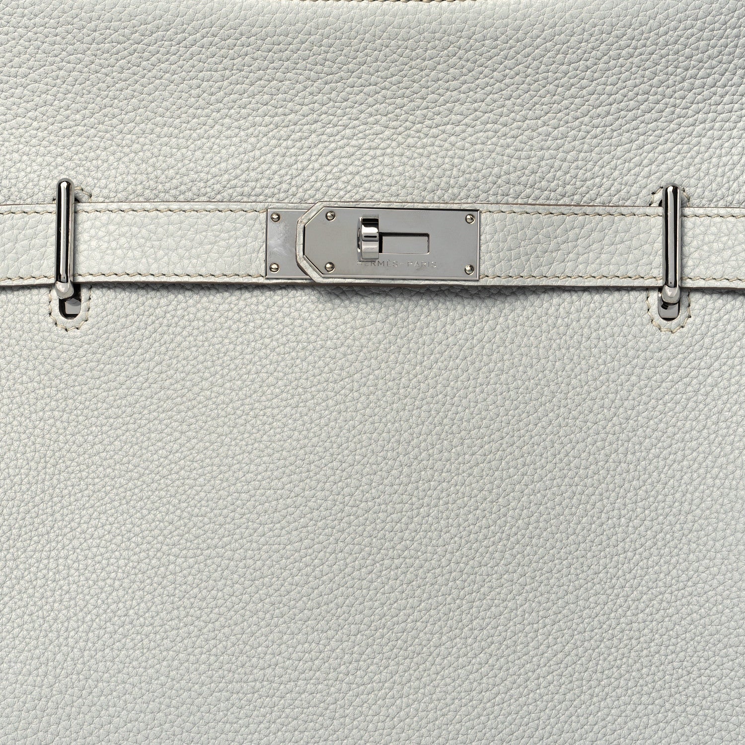 Hermes Taurillon Clemence Jypsiere 34 Gris Perle 8 of 11