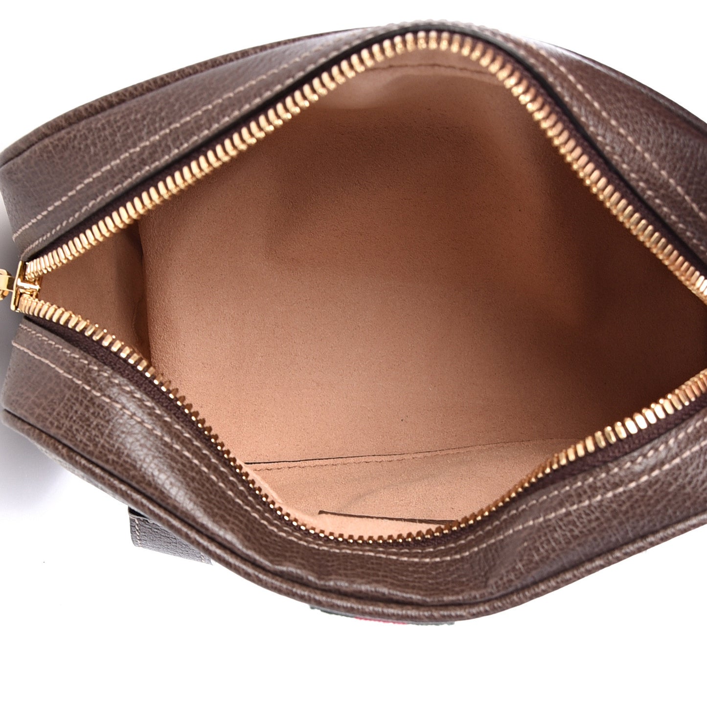 GG Supreme Monogram Web Small Ophidia Belt Bag 95 38 Dark Brown