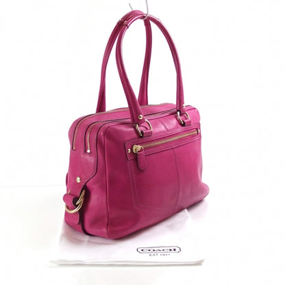 FASHIONPHILE COACHLeatherPEYTONLargeFuchsia12791 3 of 8