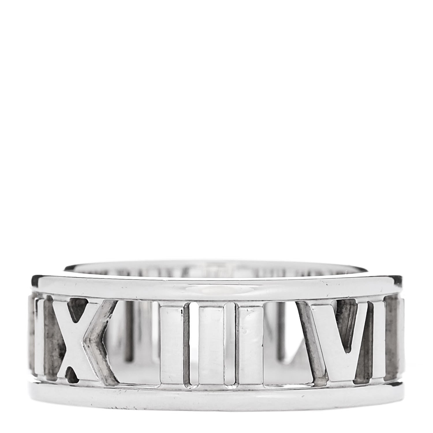 Tiffany Sterling Silver Wide Atlas Open Ring 50 5.5 1 of 5