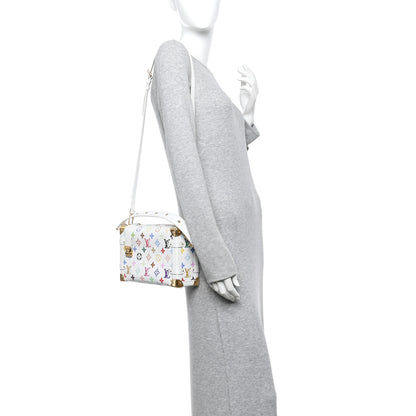 Louis Vuitton LV x TM Cowhide Monogram Multicolor Side Trunk MM White 2 of 10