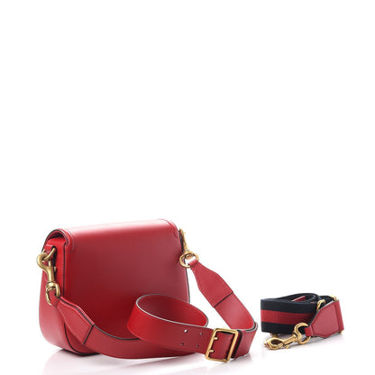 Gucci Ruinart Calfskin Medium Lady Web Shoulder Bag Hibiscus Red 4 of 9