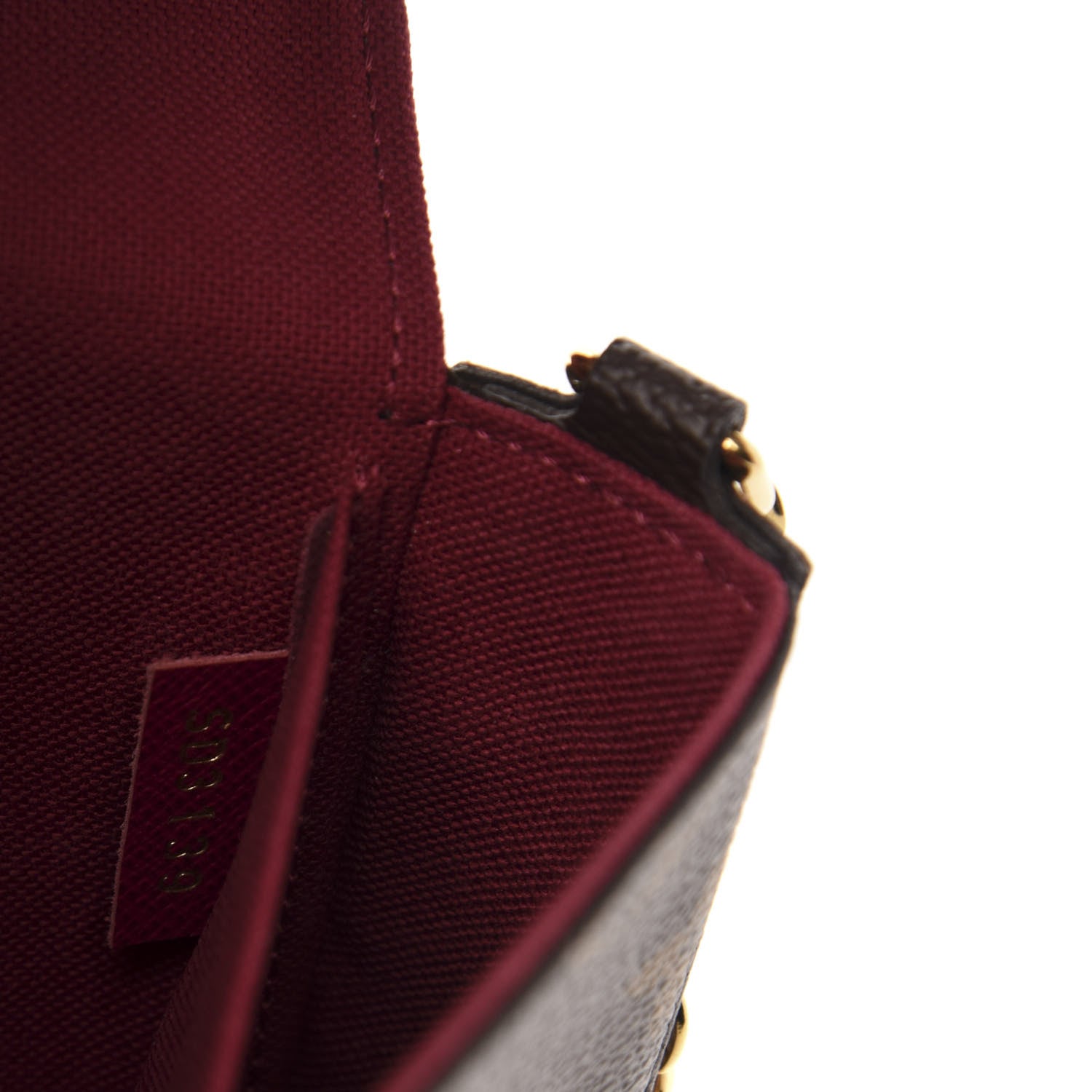 Louis Vuitton Monogram Pochette Felicie Chain Wallet Fuchsia 7 of 14
