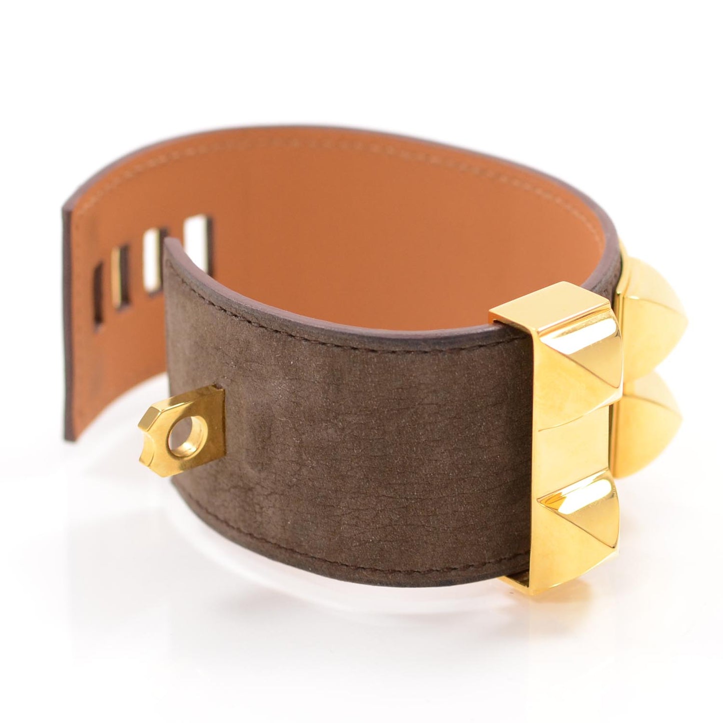 Taurillon Gaucho Collier de Chien CDC Bracelet Chocolate