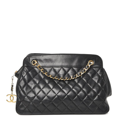 Chanel Lambskin Quilted Shoulder Bag Black 1 of 9
