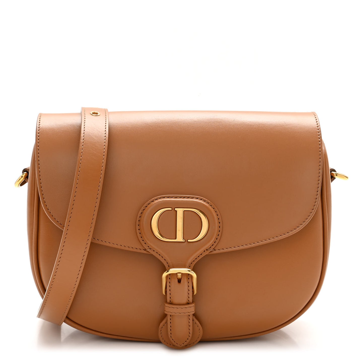 Box Calfskin Medium Bobby Flap Camel