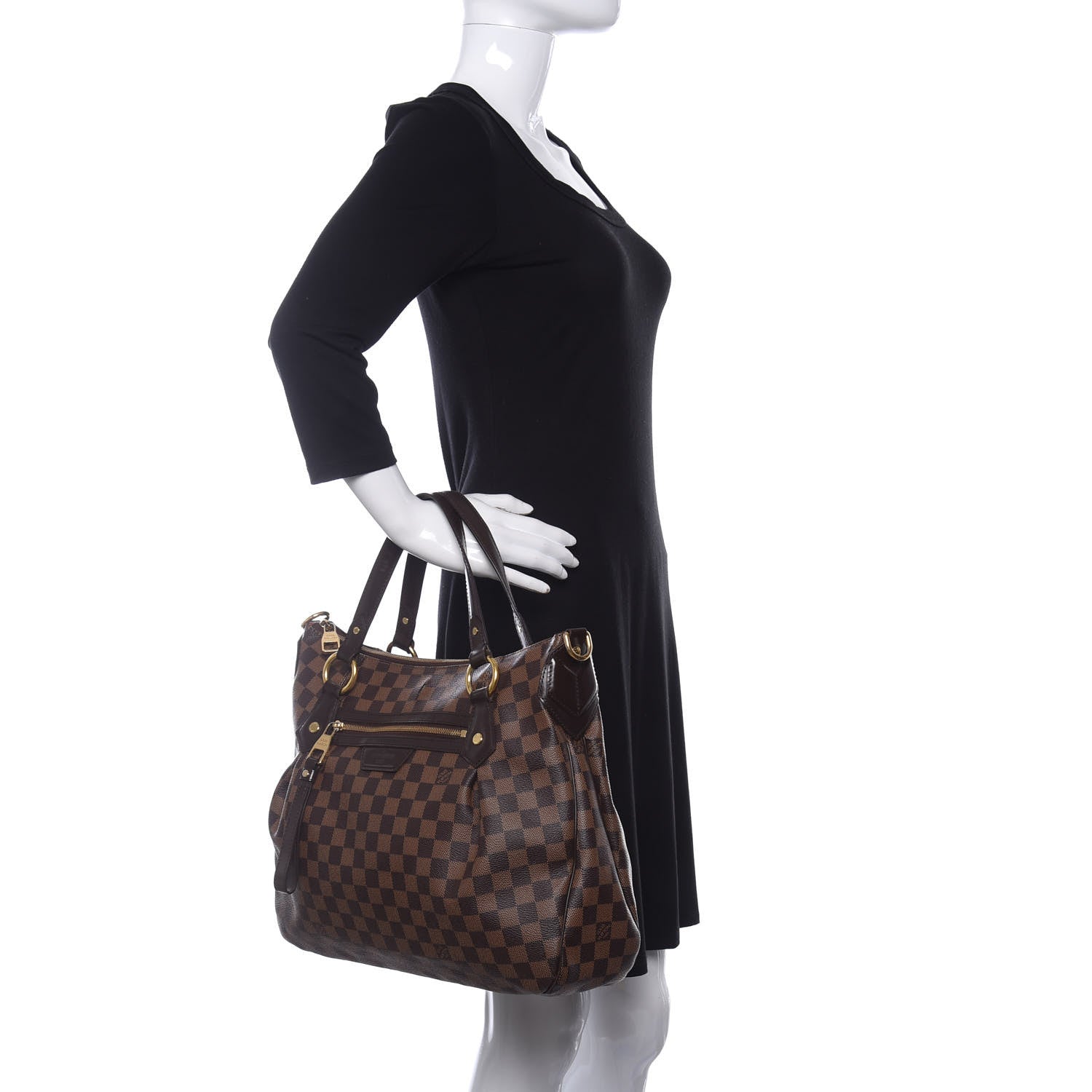 Louis Vuitton Damier Ebene Evora MM 2 of 14