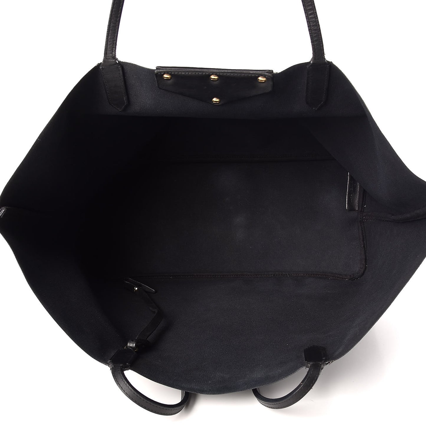 Textured Coated Canvas Favelas Large Antigona Tote Black