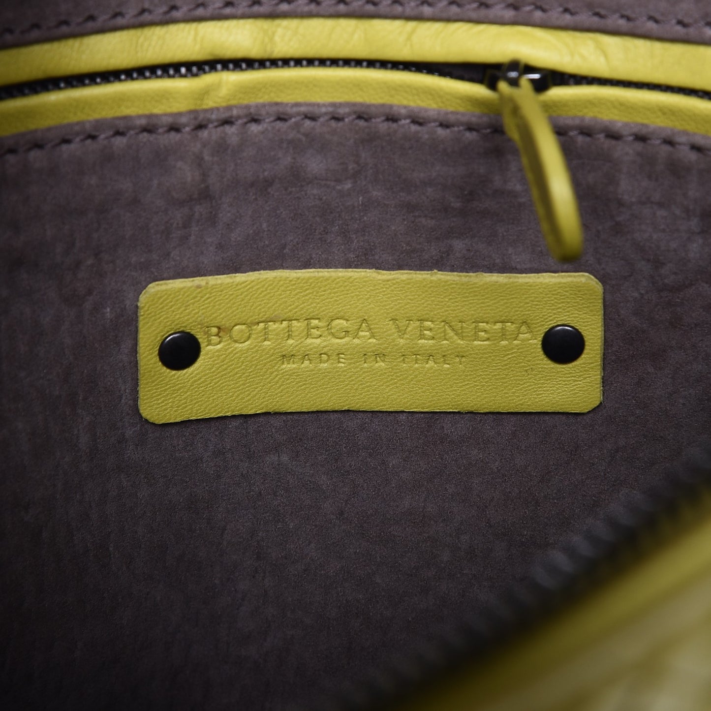 Nappa Intrecciato Pillow Crossbody Messenger Chartreuse